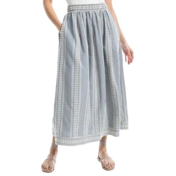 Max Studio London Gingham Midi Maxi Dress NWT Size Large Black/Cream - Picture 1 of 10